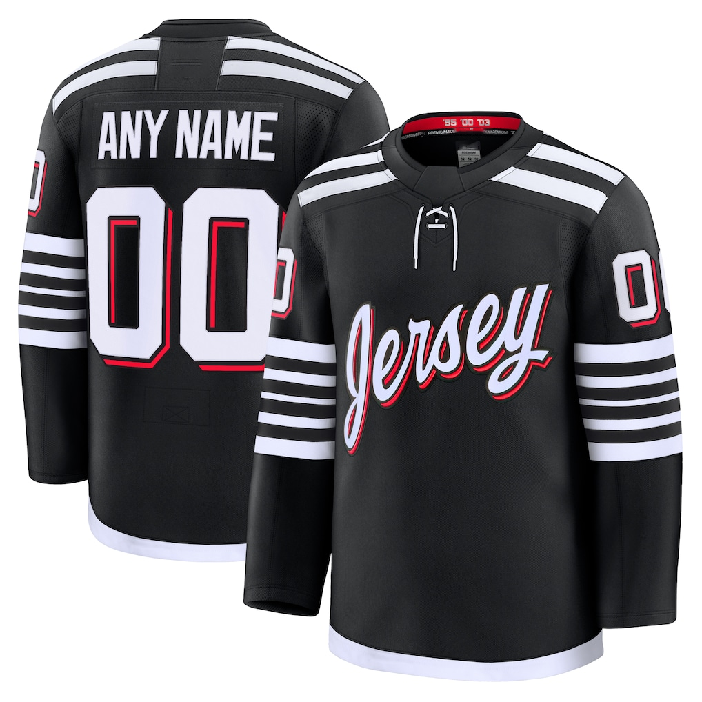 Blandc Cheap NJ.Devils Black Alternate Premium Jerseys