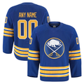 Blandc Custom B.Sabres Royal Home Authentic Pro Stitched Jerseys