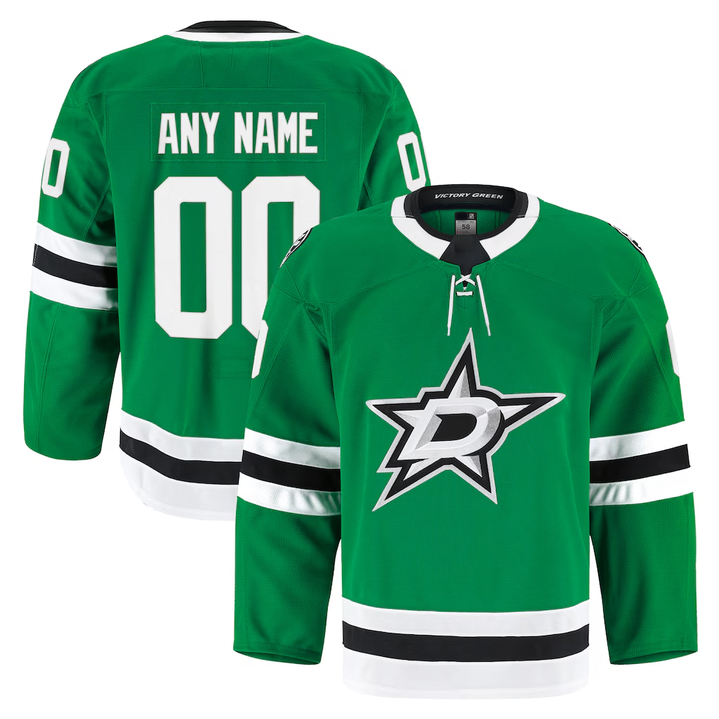 Blandc Custom D.Stars Kelly Green Home Authentic Pro Jerseys
