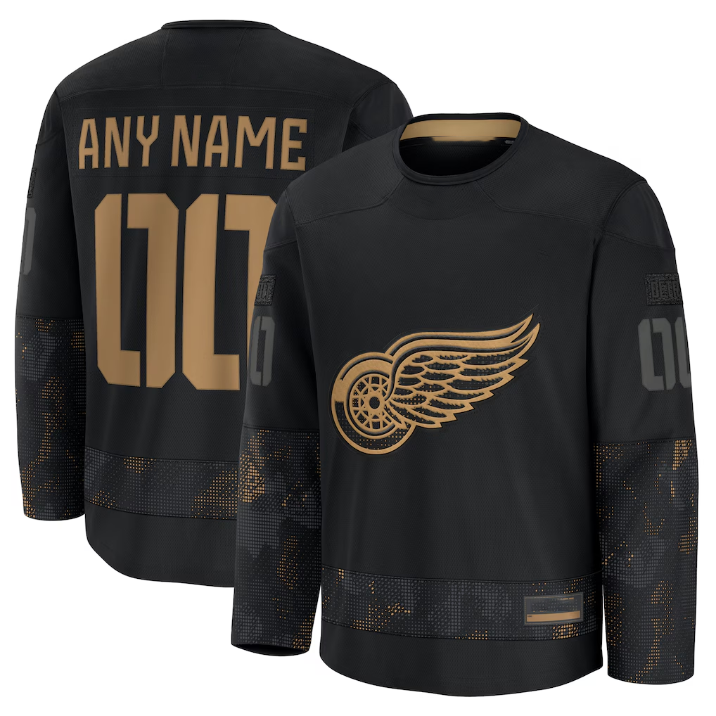 Blandc Custom DR.Wings Black 2024 Military Appreciation Practice Jerseys