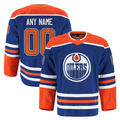 Blandc Custom E.Oilers Royal Home Authentic Pro Jerseys