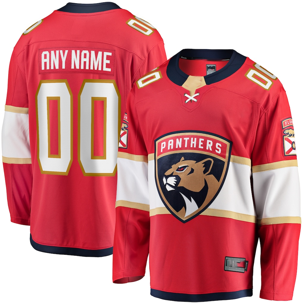 Blandc Custom F.Panthers Red Home Breakaway Jerseys