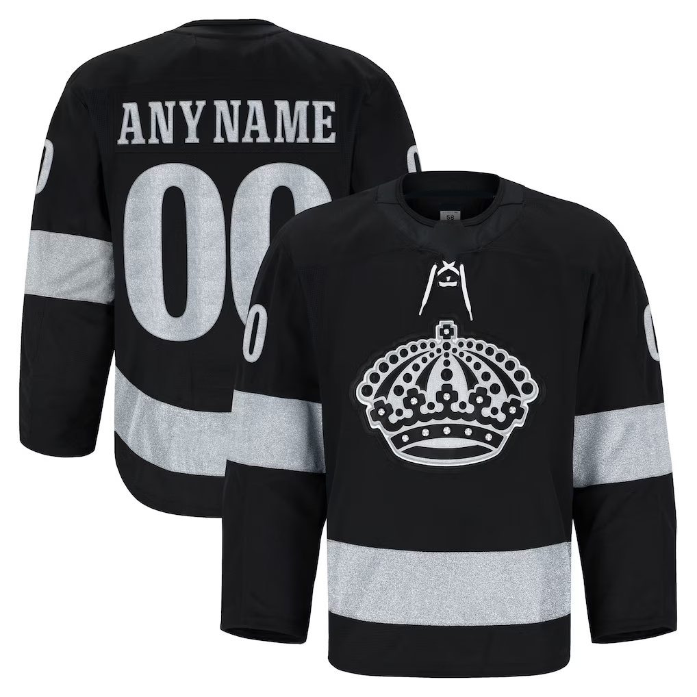 Blandc Custom LA.Kings Black Alternate Authentic Pro Jerseys