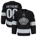 Blandc Custom LA.Kings Black Alternate Authentic Pro Jerseys