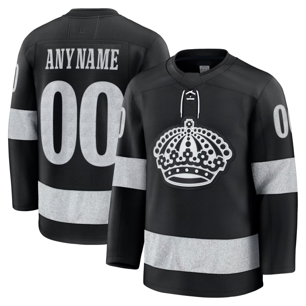 Blandc Custom LA.Kings Black Alternate Premium Jerseys