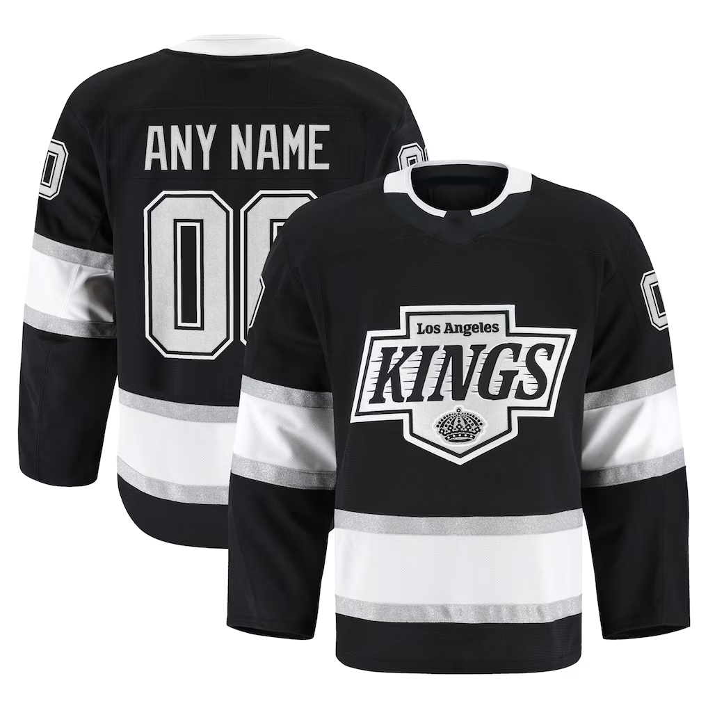 Blandc Custom LA.Kings Black Home Authentic Pro Jerseys