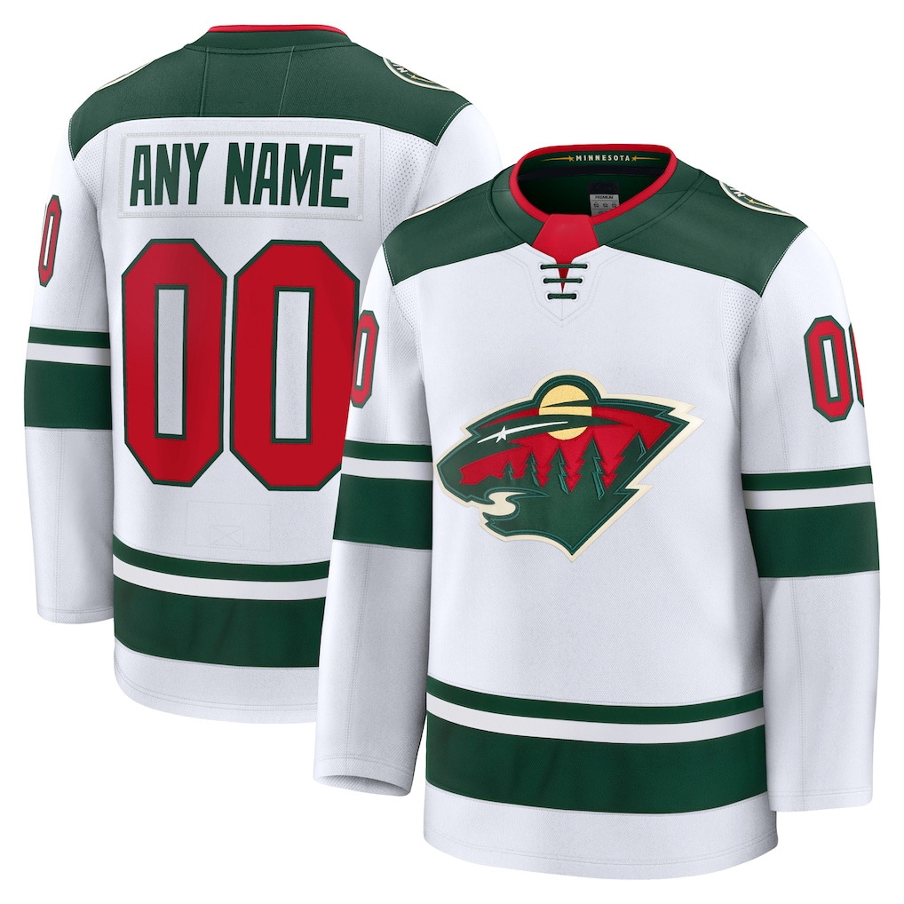 Blandc Custom M.Wild White Away Premium Jerseys