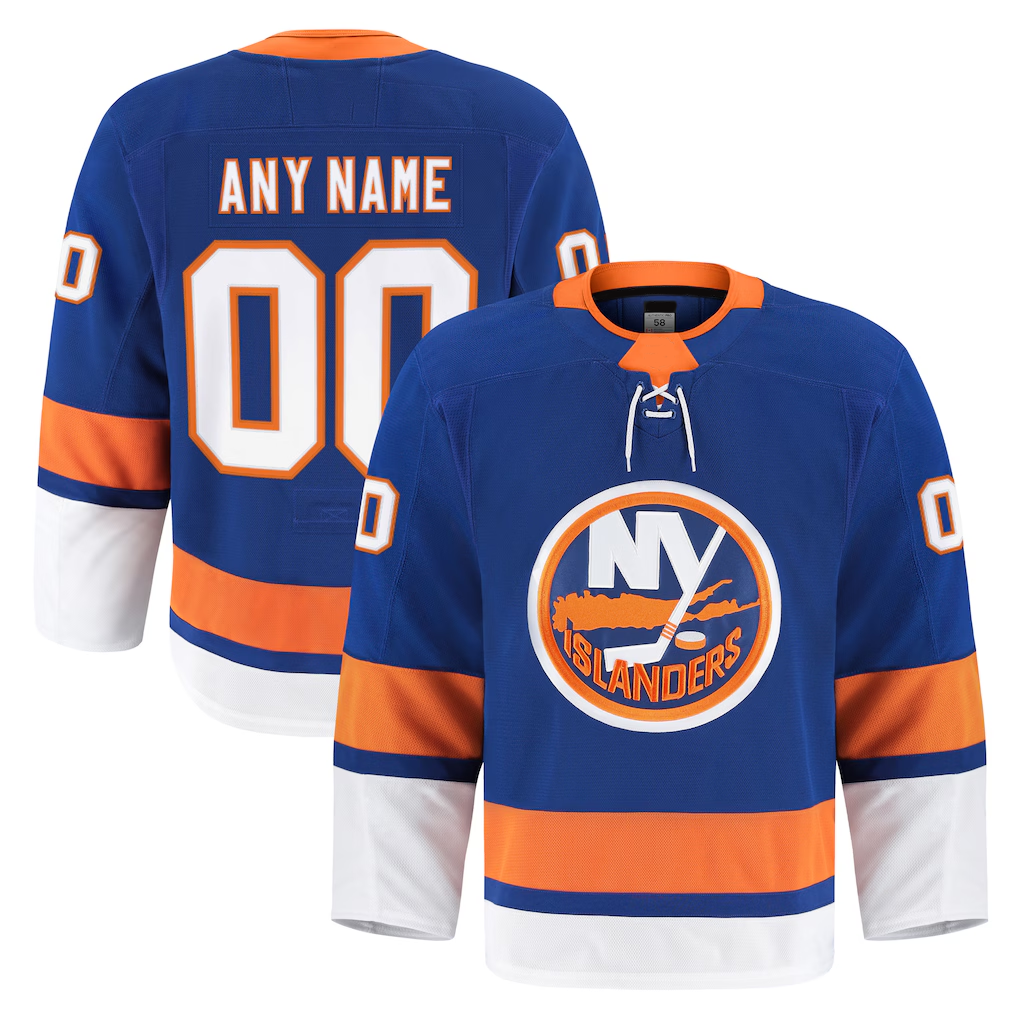 Blandc Custom NY.Islanders Royal Home Authentic Pro Jerseys
