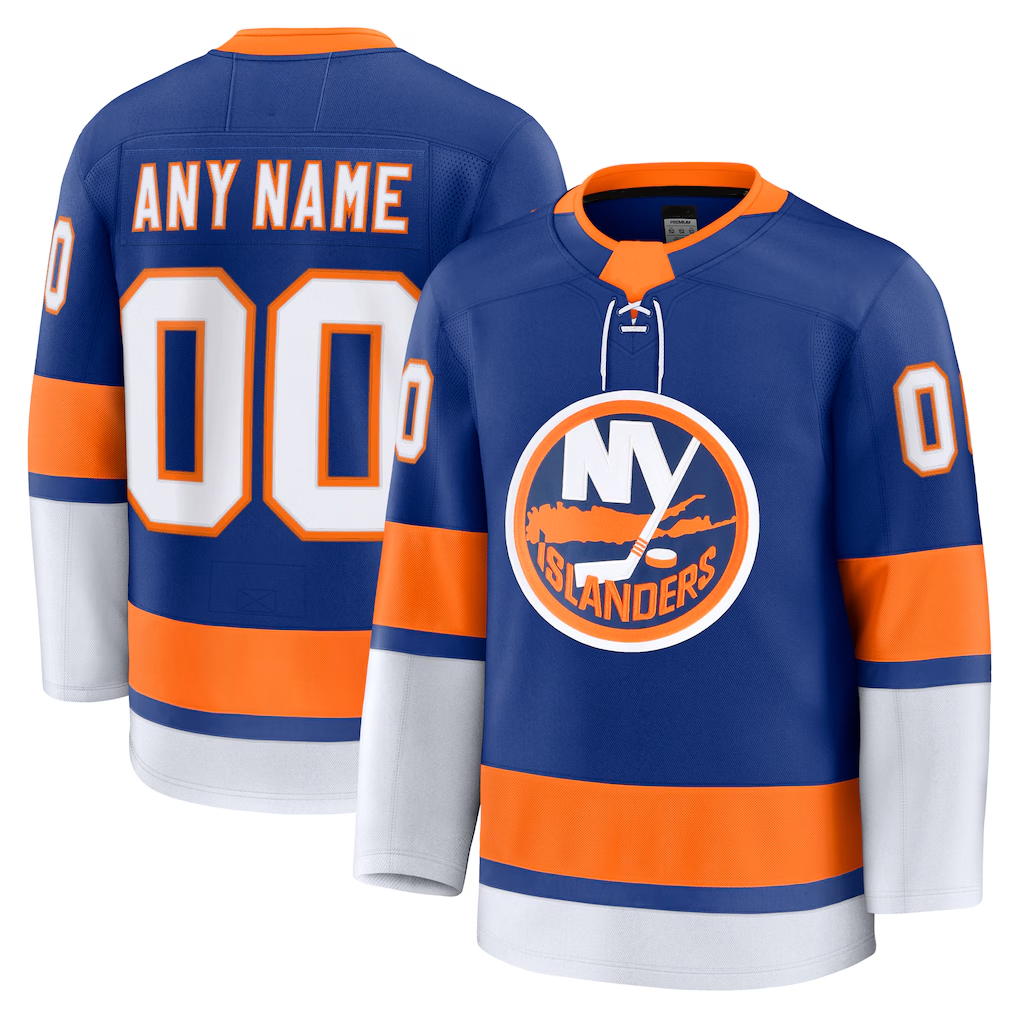 Blandc Custom NY.Islanders Royal Home Premium Jerseys