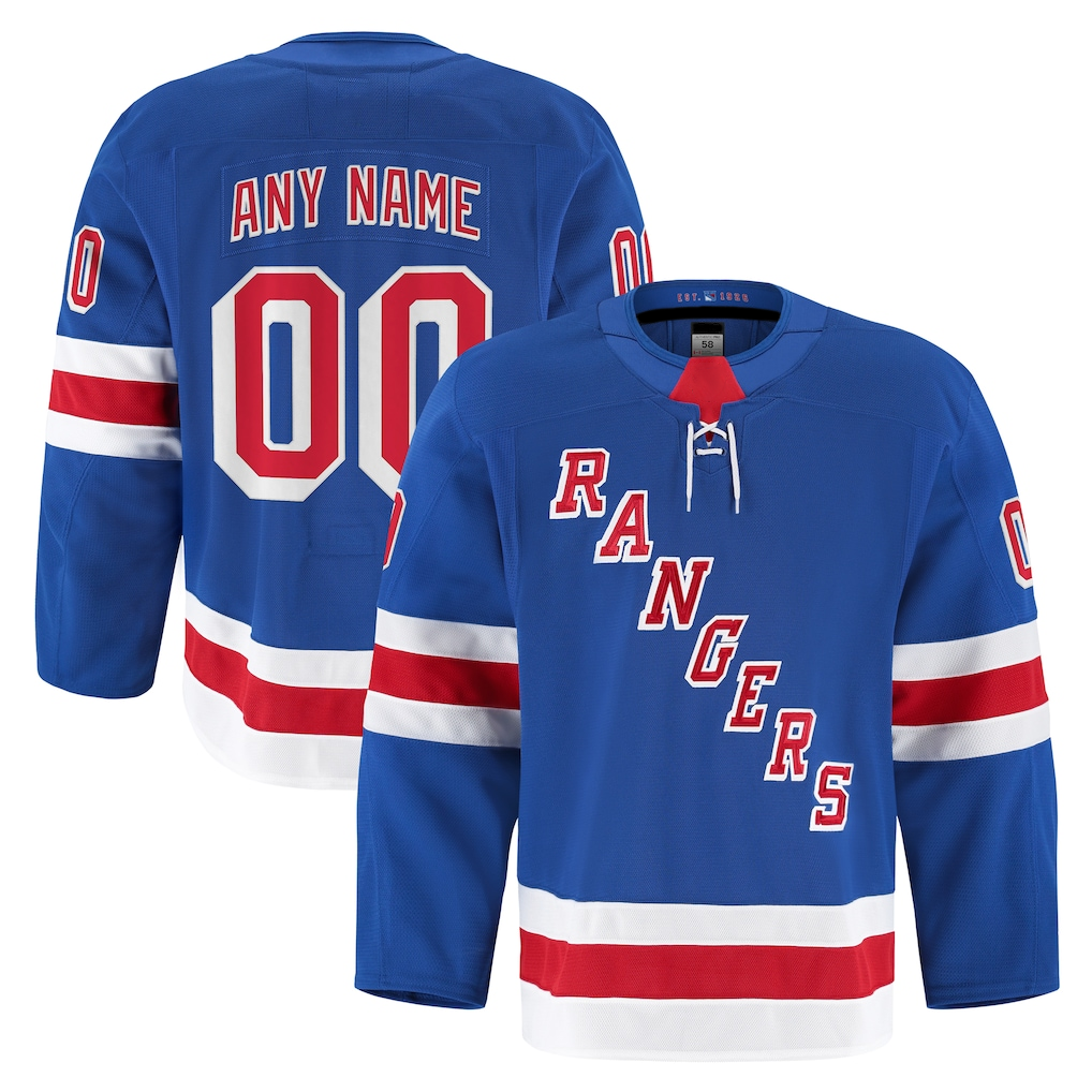Blandc Custom NY.Rangers Royal Home Authentic Pro Jerseys