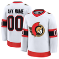 Blandc Custom O.Senators White Away Premium Jerseys