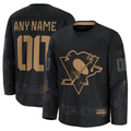 Blandc Custom P.Penguins Black 2024 Military Appreciation Jerseys