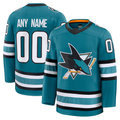 Blandc Custom SJ.Sharks Teal Home Premium Jerseys