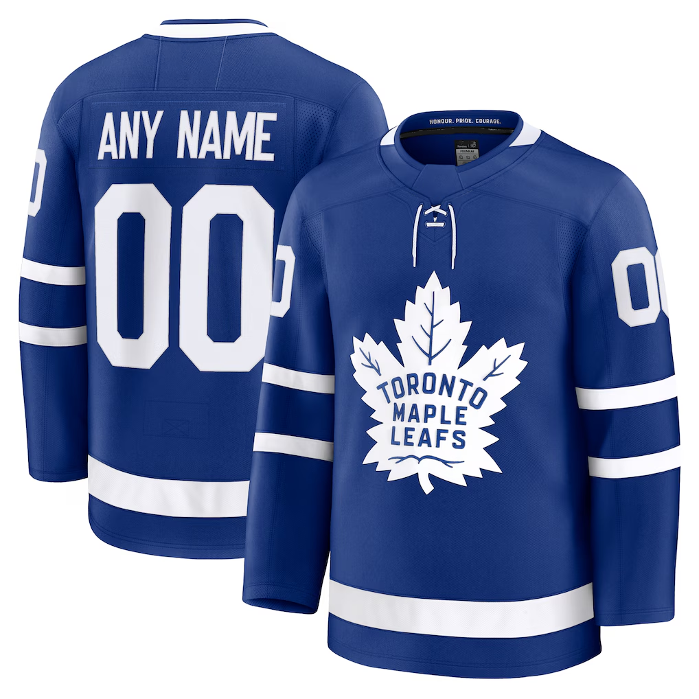 Blandc Custom TM.Leafs Blue Home Premium Jerseys