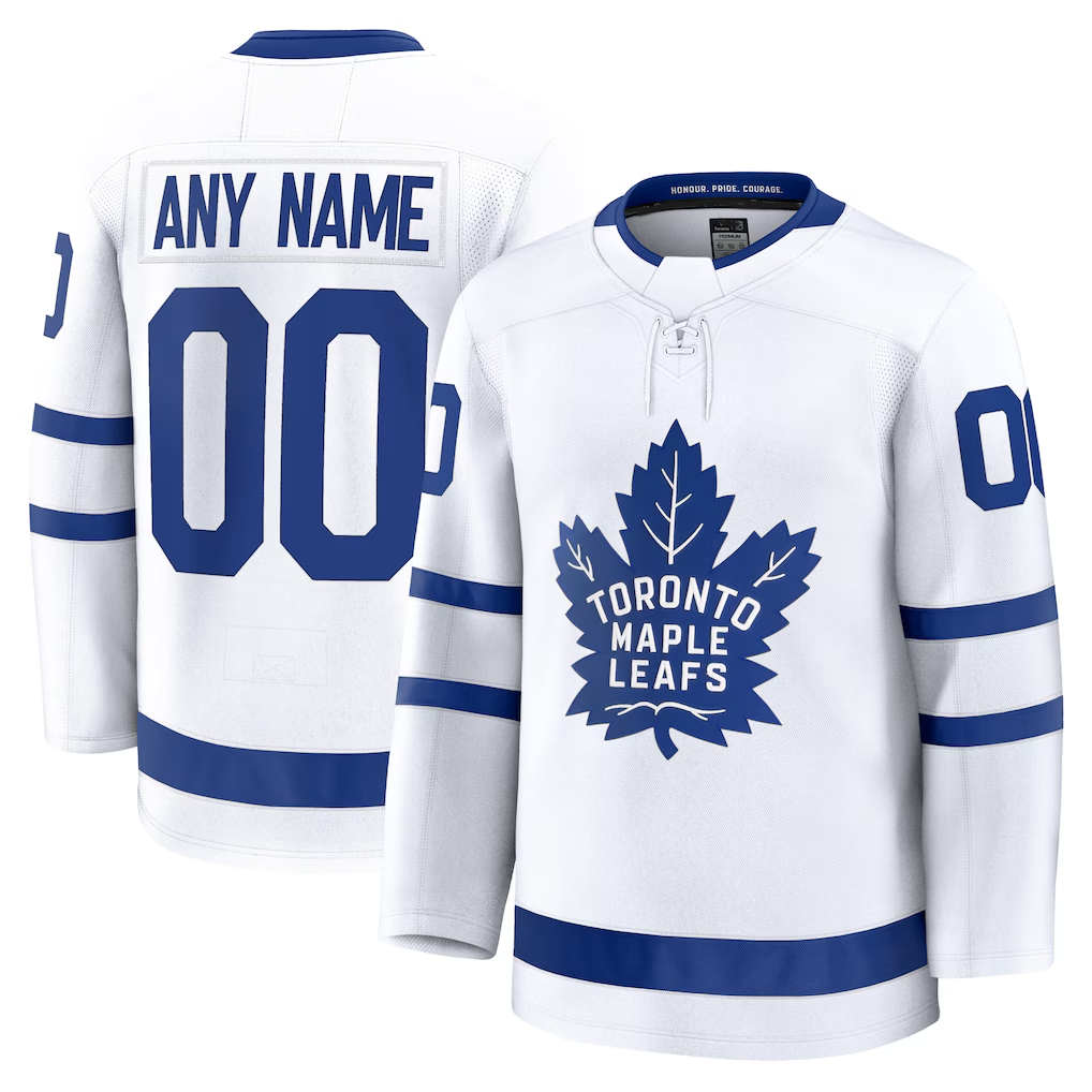 Blandc Custom TM.Leafs White Away Premium Jerseys