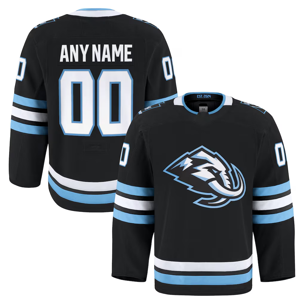 Blandc Custom U.Mammoth Black Home Authentic Pro Jerseys