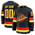 Blandc Custom V.Canucks Black Alternate Premium Jerseys