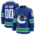 Blandc Custom V.Canucks Blue Home Premium Jerseys