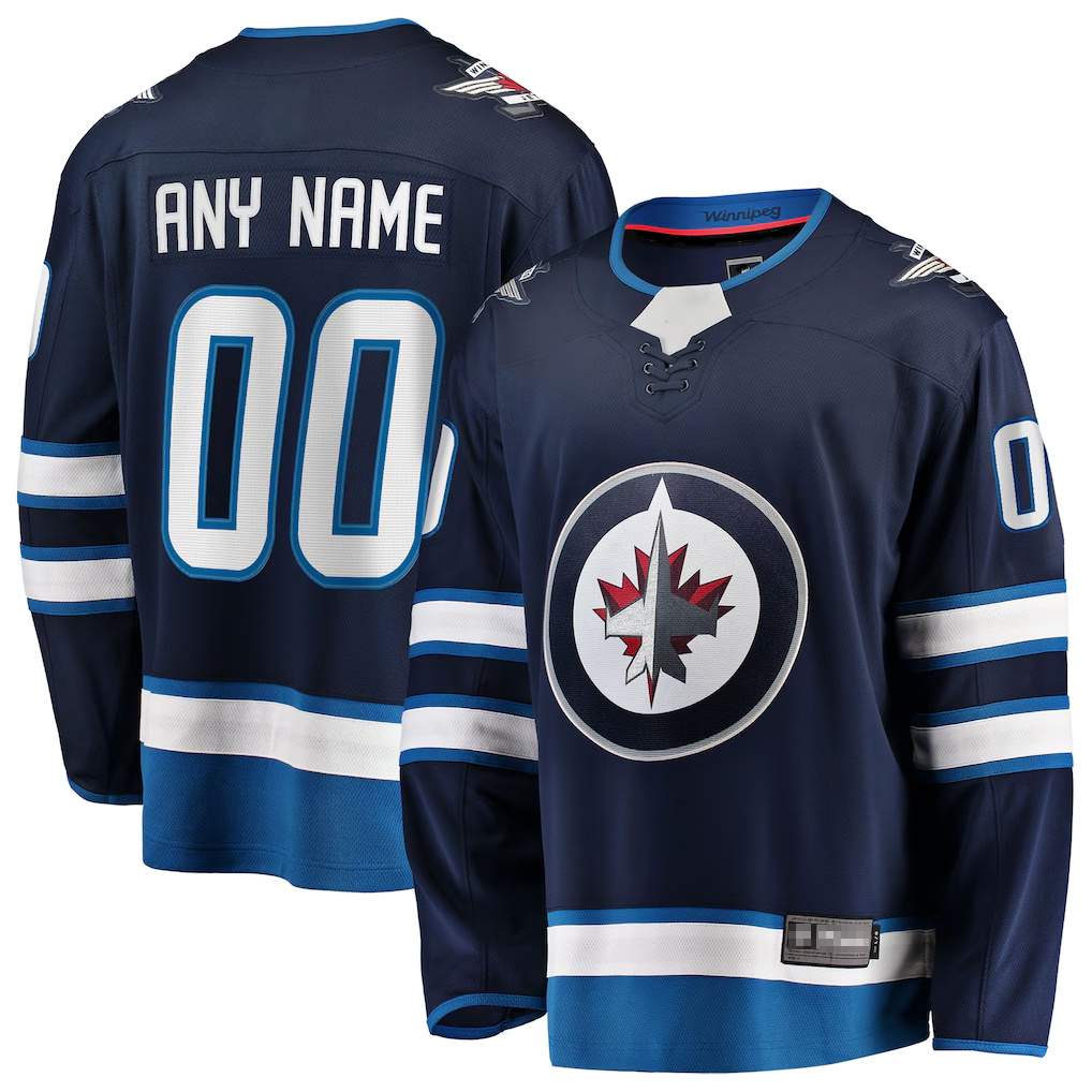Blandc Custom W.Jets Blue Home Breakaway Jerseys