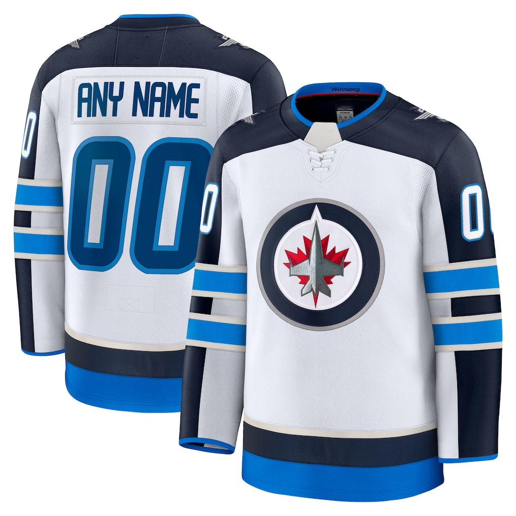 Blandc Custom W.Jets White Away Premium Jerseys