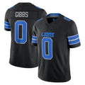 Blandc D.Lions #0 Jahmyr Gibbs Player Black Vapor F.U.S.E. Limited Game Home Stitched Jerseys