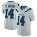 Blandc D.Lions #14 Amon-Ra St. Brown Player Silver Limited 2026 Rivalries Collection Home Game Stitched Jerseys