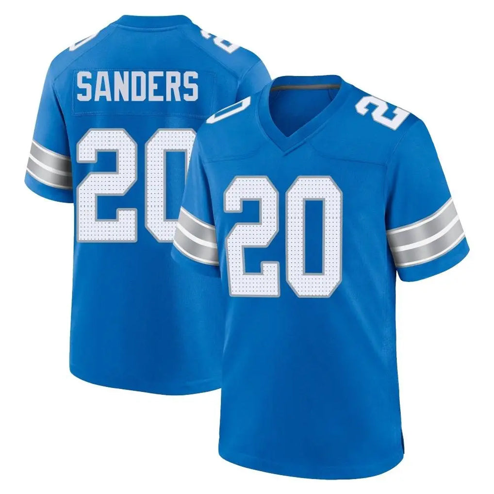 Blandc D.Lions #20 Barry Sanders Player Blue Alternate Home Game Stitched Jerseys
