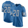 Blandc D.Lions #20 Barry Sanders Player Blue Home Game Stitched Jerseys