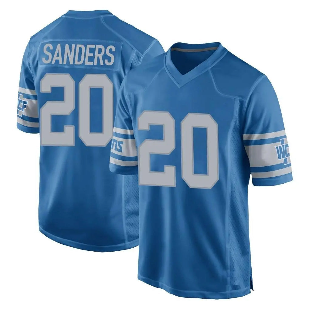 Blandc D.Lions #20 Barry Sanders Player Blue Vapor Untouchable Throwback Game Stitched Jerseys