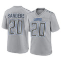 Blandc D.Lions #20 Barry Sanders Player Gray Atmosphere Fashion Home Game Stitched Jerseys