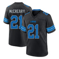 Blandc D.Lions #21 Roger McCreary Player Black Alternate Home Game Stitched Jerseys