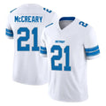 Blandc D.Lions #21 Roger McCreary Player White Limited Vapor F.U.S.E. Alternate Home Game Stitched Jerseys