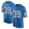 Blandc D.Lions #39 Jake Bates Player Blue Vapor Untouchable Throwback Game Stitched Jerseys