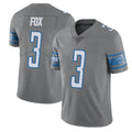 Blandc D.Lions #3 Jack Fox Player Gray Vapor Untouchable Limited Home Game Stitched Jerseys