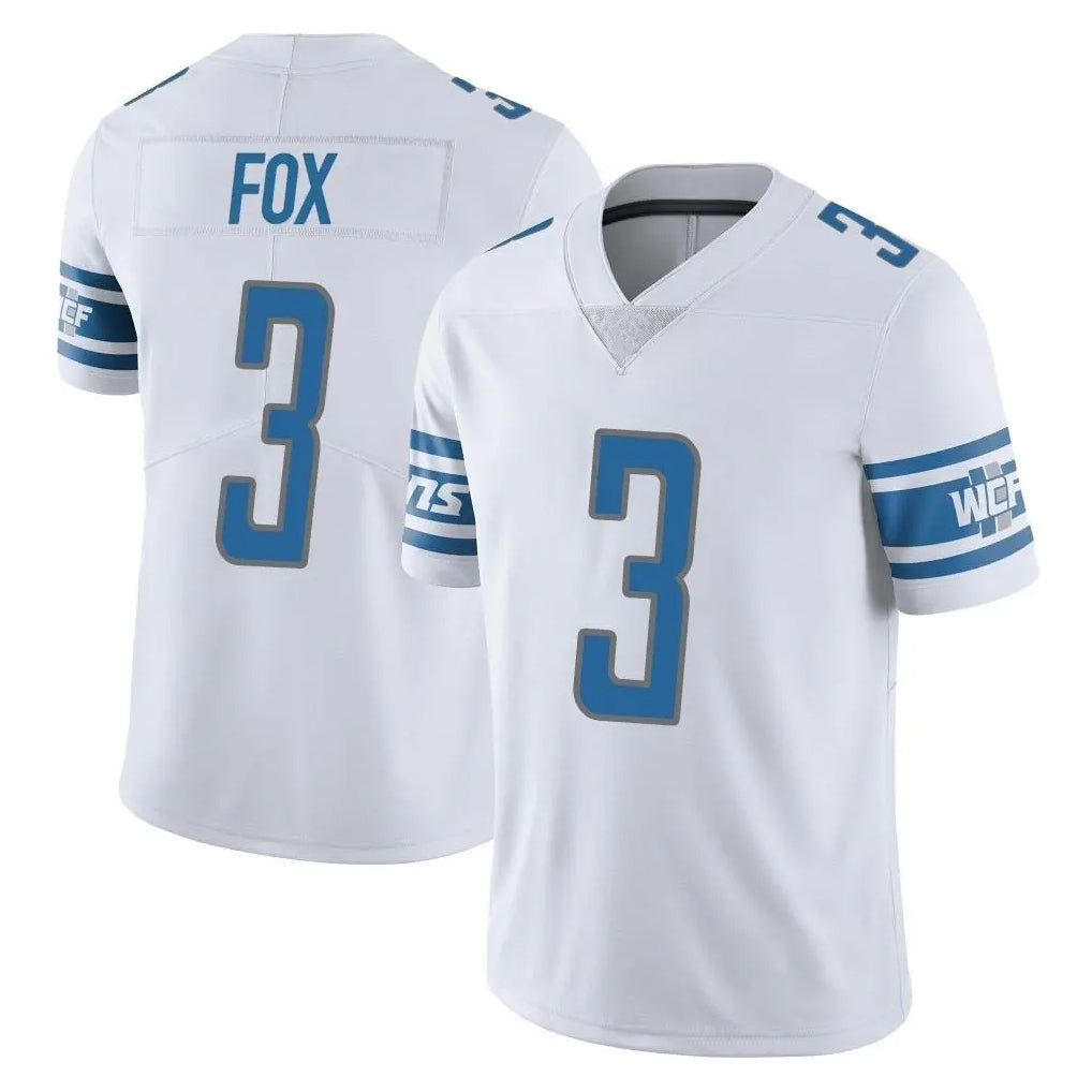 Blandc D.Lions #3 Jack Fox Player White Limited Vapor Untouchable Home Game Stitched Jerseys