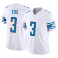 Blandc D.Lions #3 Jack Fox Player White Vapor F.U.S.E. Limited Home Game Stitched Jerseys