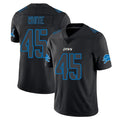 Blandc D.Lions #45 Devin White Player Black Impact Limited Home Game Stitched Jerseys
