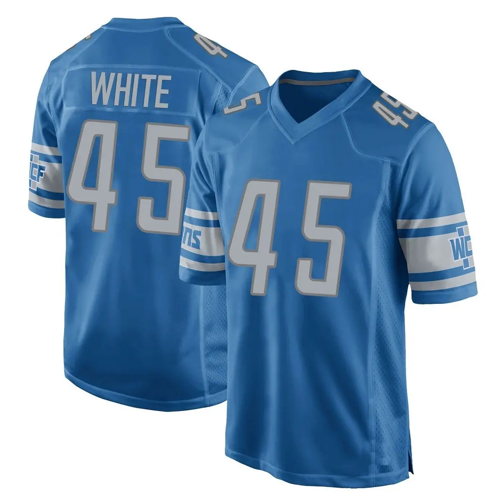 Blandc D.Lions #45 Devin White Player Blue Home Game Stitched Jerseys