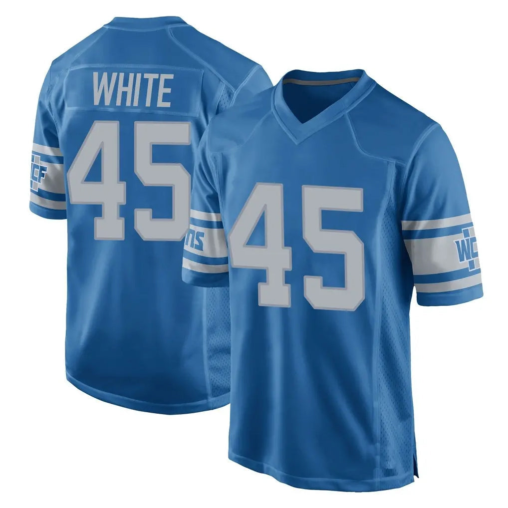 Blandc D.Lions #45 Devin White Player Blue Vapor Untouchable Throwback Game Stitched Jerseys