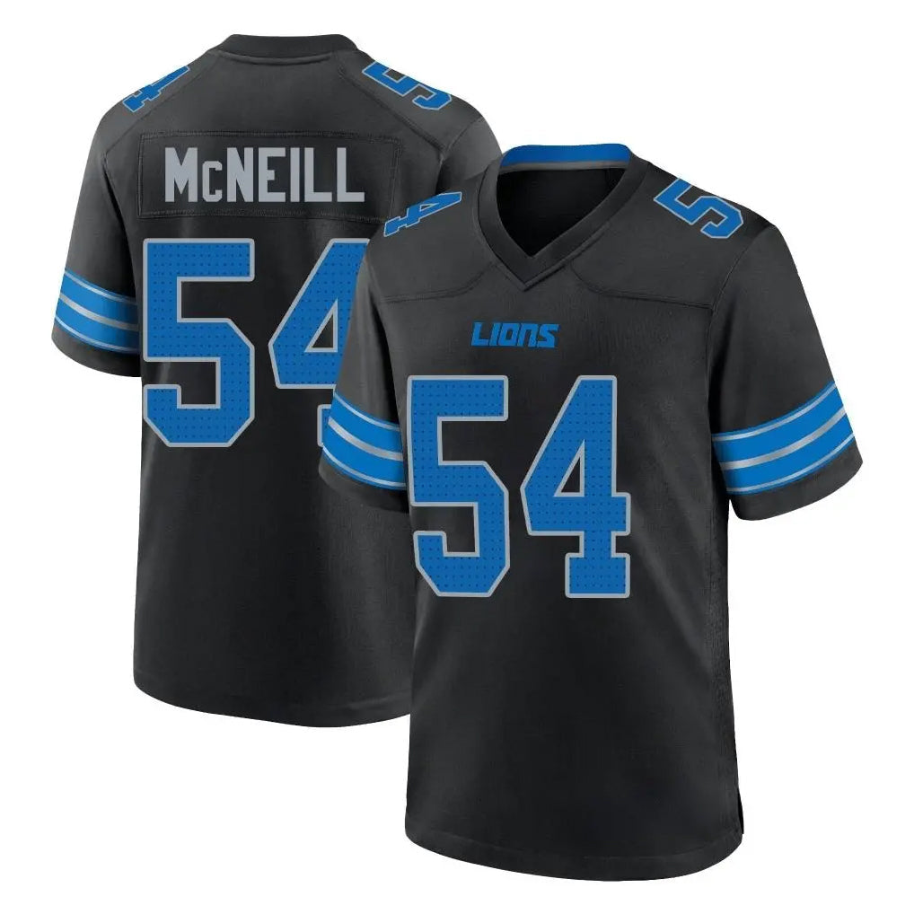 Blandc D.Lions #54 Alim McNeill Player Black Alternate Home Game Stitched Jerseys