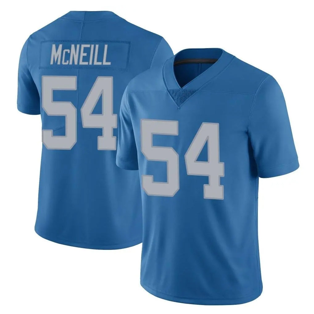 Blandc D.Lions #54 Alim McNeill Player Blue Limited Throwback Vapor Untouchable Stitched Jerseys