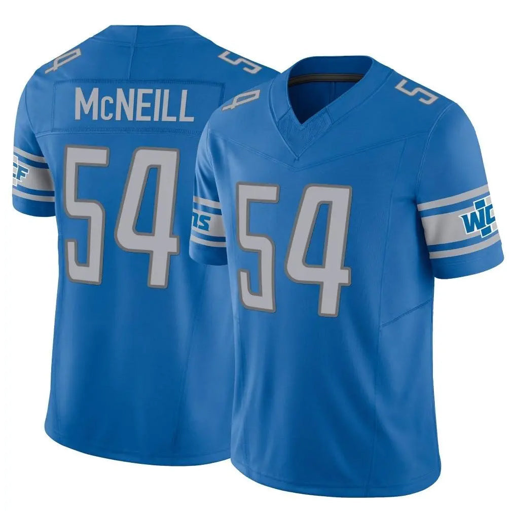 Blandc D.Lions #54 Alim McNeill Player Blue Vapor F.U.S.E. Limited Home Game Stitched Jerseys