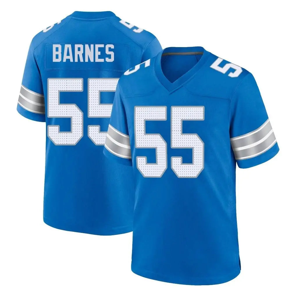 Blandc D.Lions #55 Derrick Barnes Player Blue Alternate Home Game Stitched Jerseys