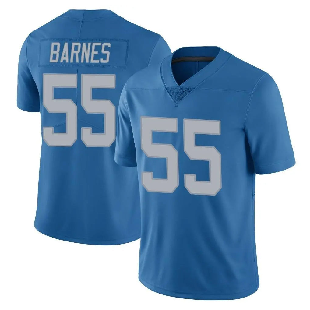 Blandc D.Lions #55 Derrick Barnes Player Blue Limited Throwback Vapor Untouchable Stitched Jerseys