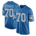 Blandc D.Lions #70 Juice Scruggs Player Blue Vapor Untouchable Throwback Game Stitched Jerseys