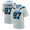 Blandc D.Lions #97 Aidan Hutchinson Player Silver 2026 Rivalries Collection Home Game Stitched Jerseys