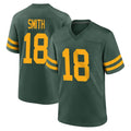 Blandc GB.Packers #18 Jonnu Smith Player Green Alternate Home Game Stitched Jerseys
