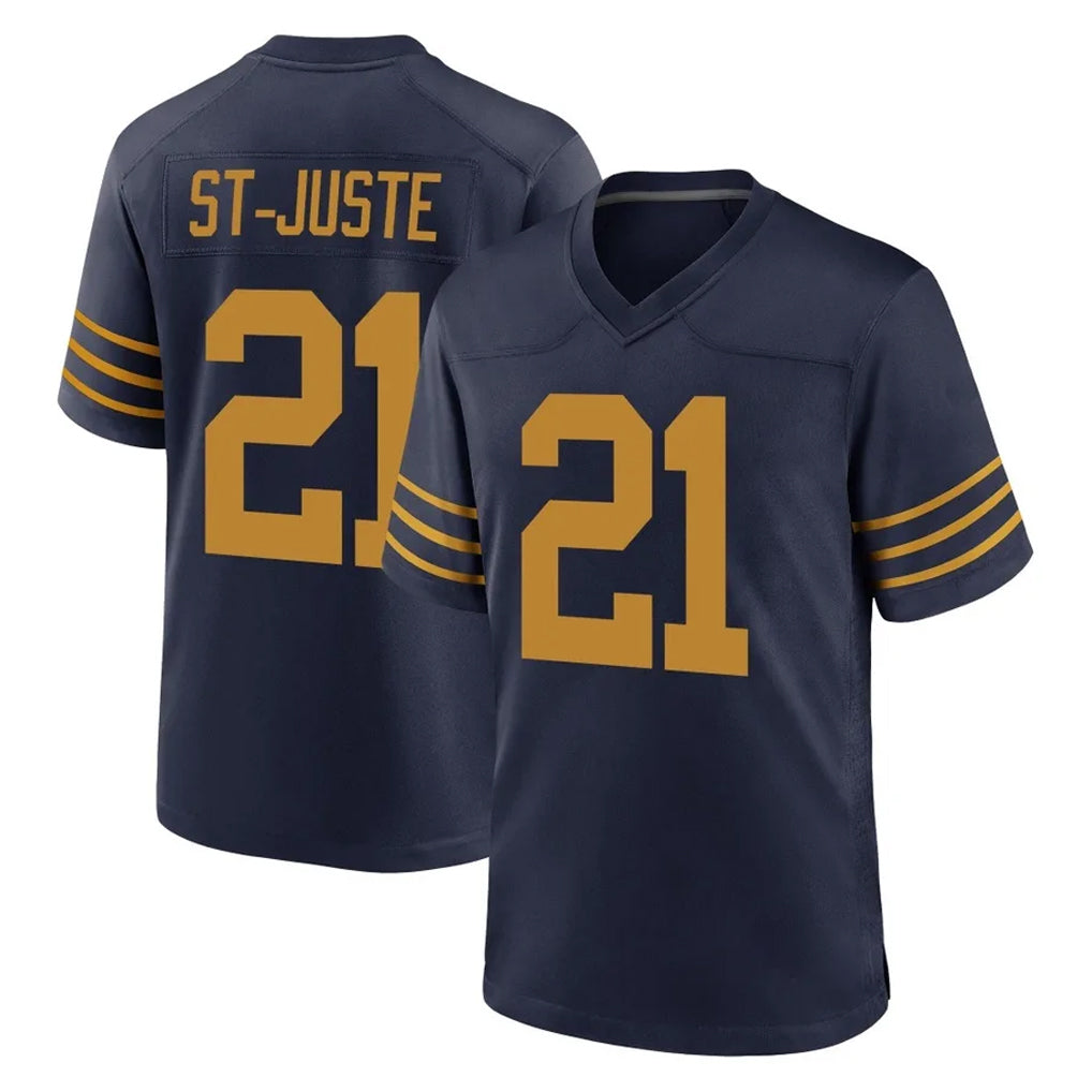 Blandc GB.Packers #21 Benjamin St-Juste Player Navy The 1923 Classic Home Game Stitched Jerseys