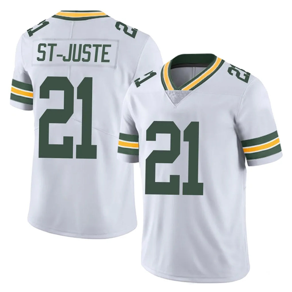 Blandc GB.Packers #21 Benjamin St-Juste Player White Vapor Untouchable Limited Home Game Stitched Jerseys