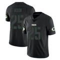 Blandc GB.Packers #25 Keisean Nixon Player Black Impact Limited Home Game Stitched Jerseys